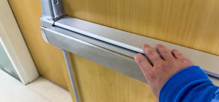 Installing a Push Bar on a Door Kerrville